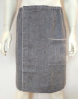 Linen Sauna Skirt for Men in Grayish Blue