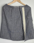 Men's Linen Sauna Skirt – Stylish & Adjustable Comfort by KOOSdisain at www.brixbailey.com