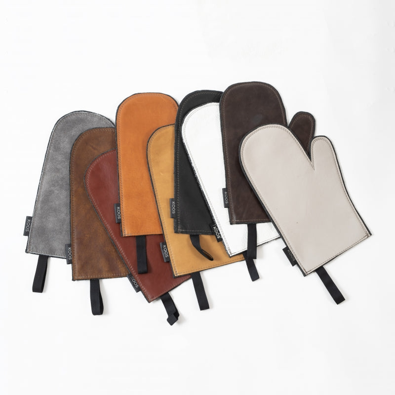 Leather Oven Mitten in Multiple Colours