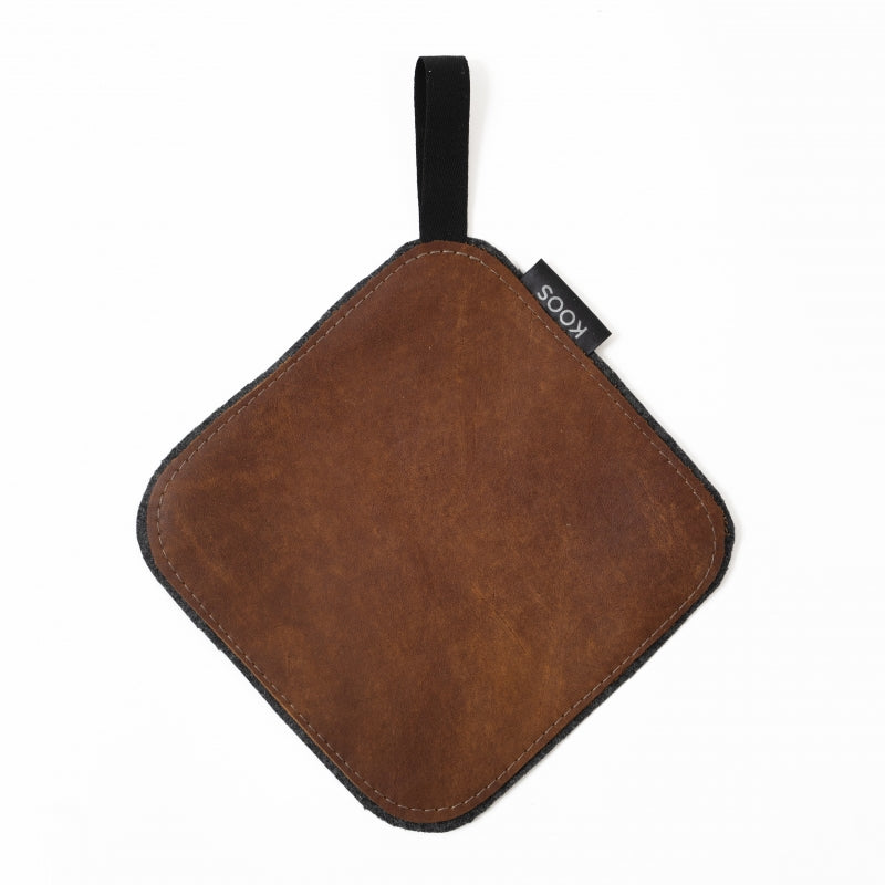 Leather Pot Holder in Assorted Colours
