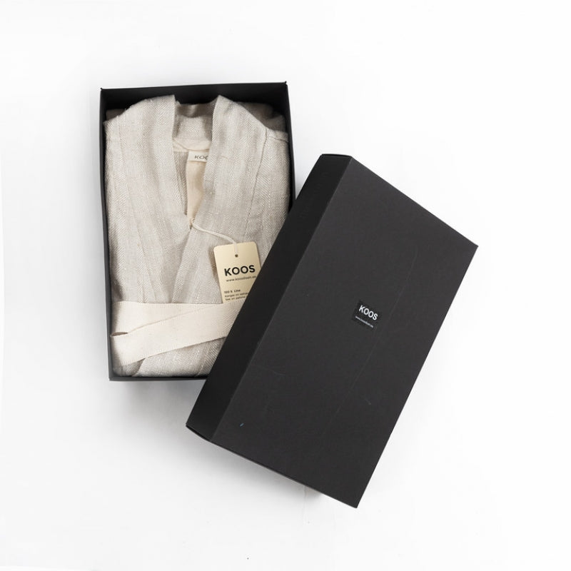 Unisex Linen Bathrobe – Comfortable, Breathable & Eco-Friendly by KOOSdisain at www.brixbailey.com