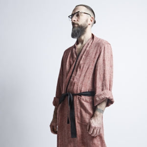 Unisex Linen Bathrobe with Pockets – Comfort &amp; Style by KOOSdisain at www.brixbailey.com