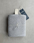 Big Linen Towel - Gray Waffle Fabric