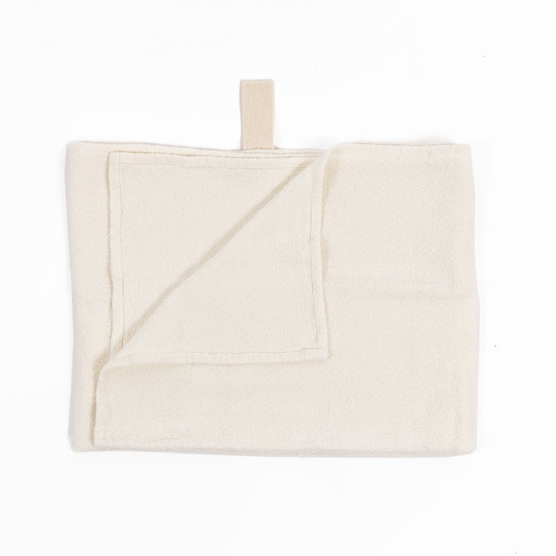 Large White Linen Cotton Bathroom Towel