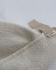 Large White Linen Cotton Bathroom Towel