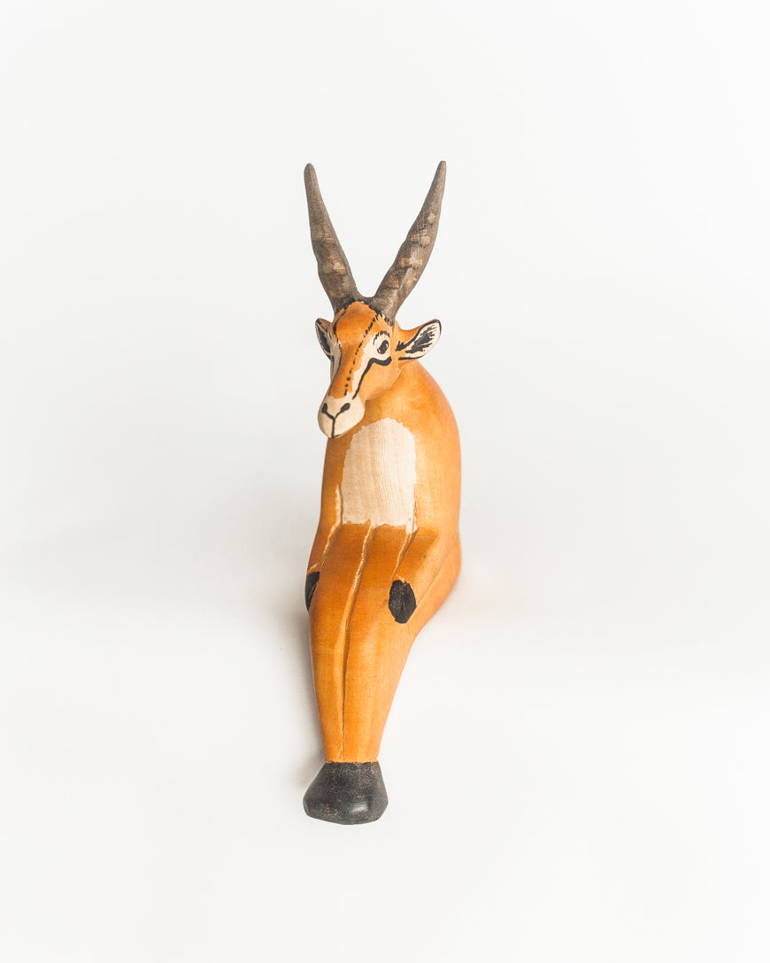 Hand-carved Impala Shelf Sitter-0