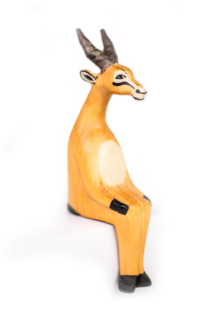 Hand-carved Impala Shelf Sitter-2