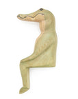 Hand-carved Gator Shelf Sitter-0