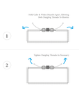 Off-White Kariba Silver and Vinyl Disc Macrame Bracelet