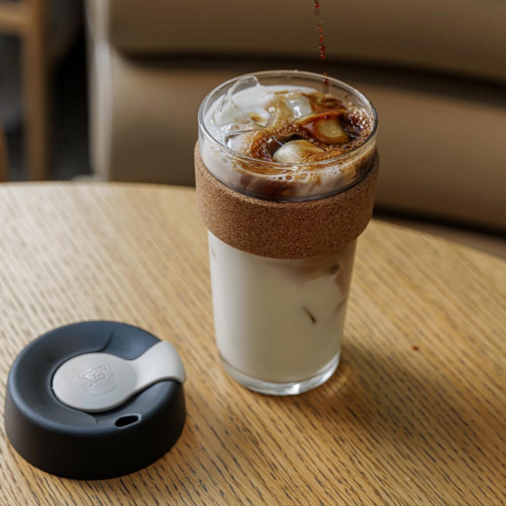 Brew Cork Glass Cup - 16oz | Press