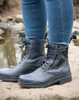 Kentucky Storm Waterproof Jodhpur Boots - Polished Navy