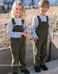 Khaki Chunky Cord Dungarees