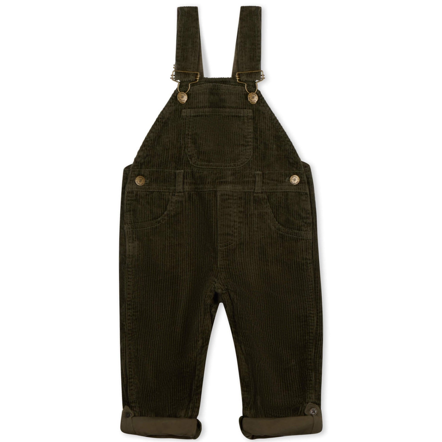 Khaki Chunky Cord Dungarees
