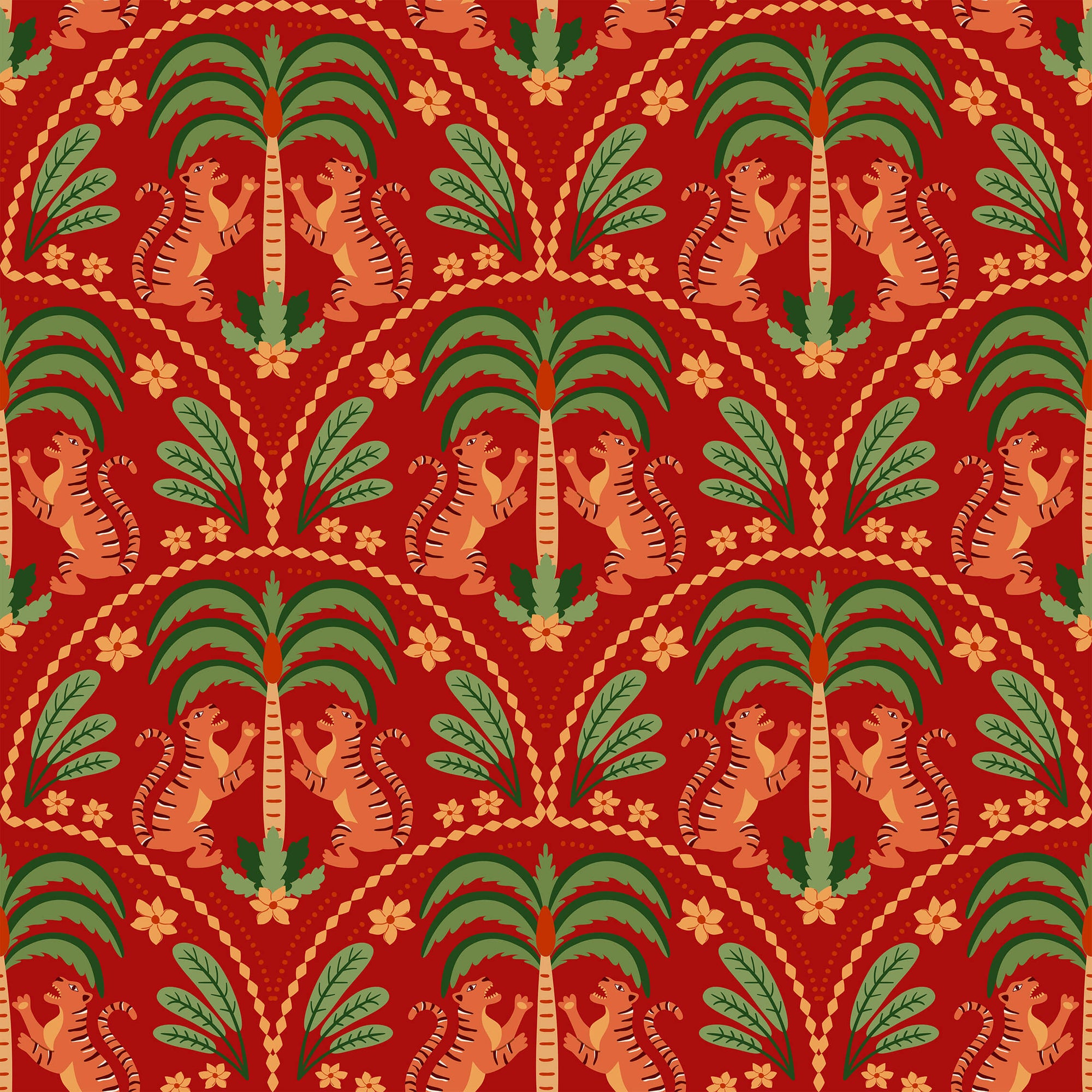 Graphic Tiger Wallpaper