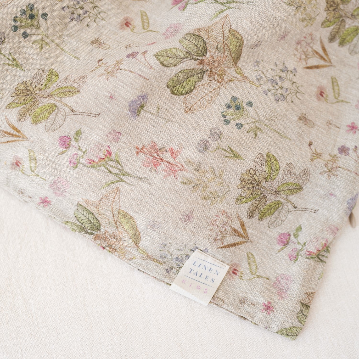 Linen Duvet Cover Set for Kids Botany