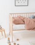 Linen Duvet Cover Set for Kids in Cafe Creme