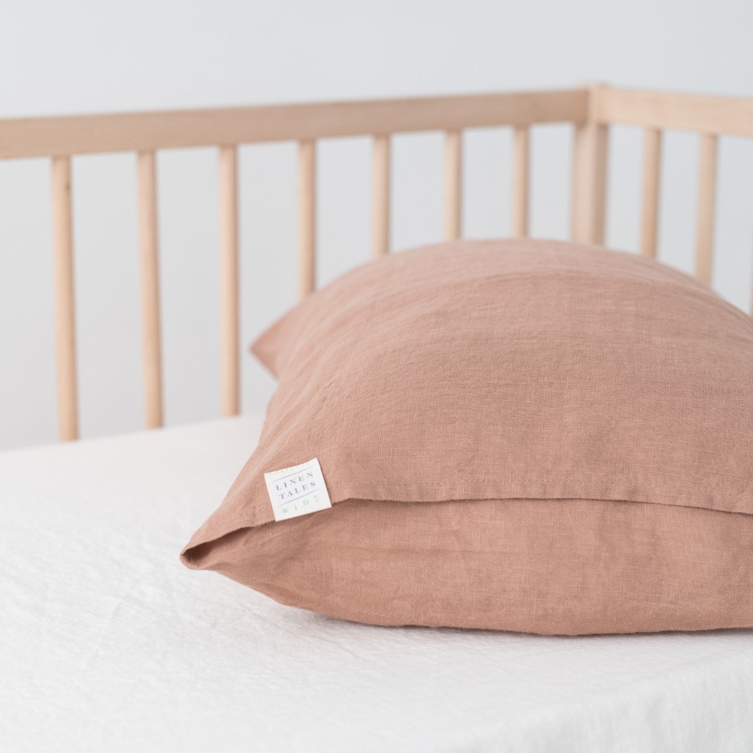 Linen Duvet Cover Set for Kids in Cafe Creme