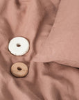 Linen Duvet Cover Set for Kids - Cafe Creme