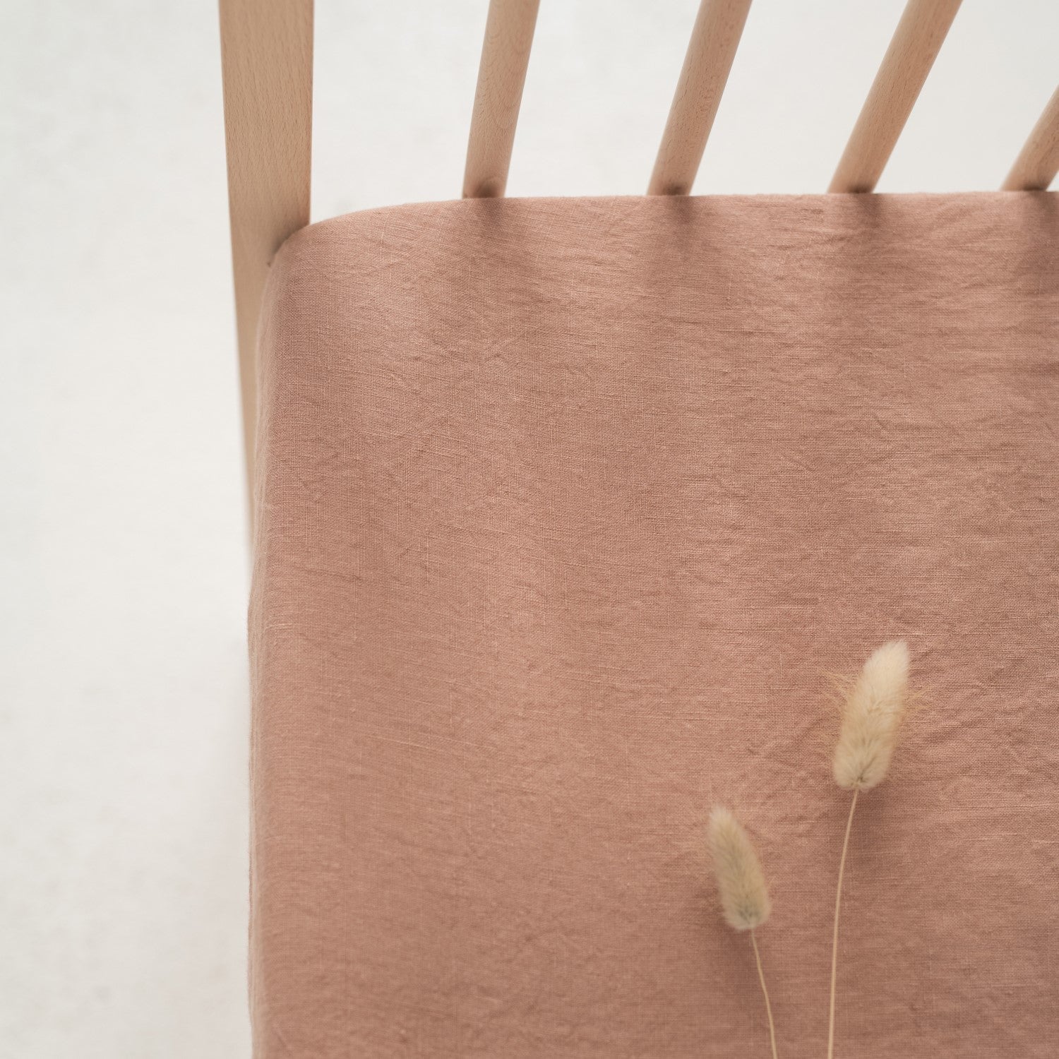 Linen Fitted Sheet for Kids Blue Fog