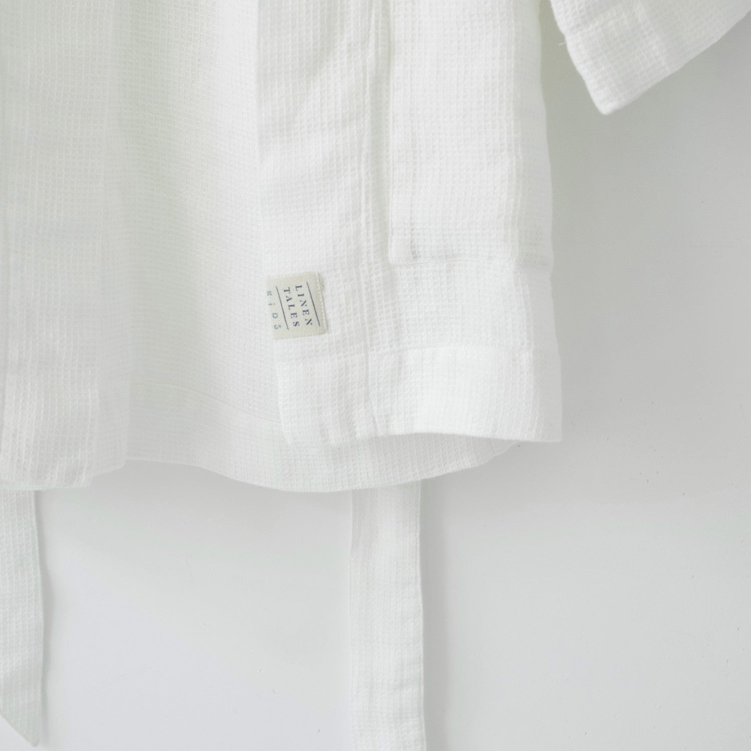White Linen Bathrobe for Kids