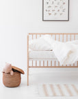 Linen Duvet Cover Set for Kids - White