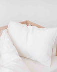 Linen Duvet Cover Set for Kids - White