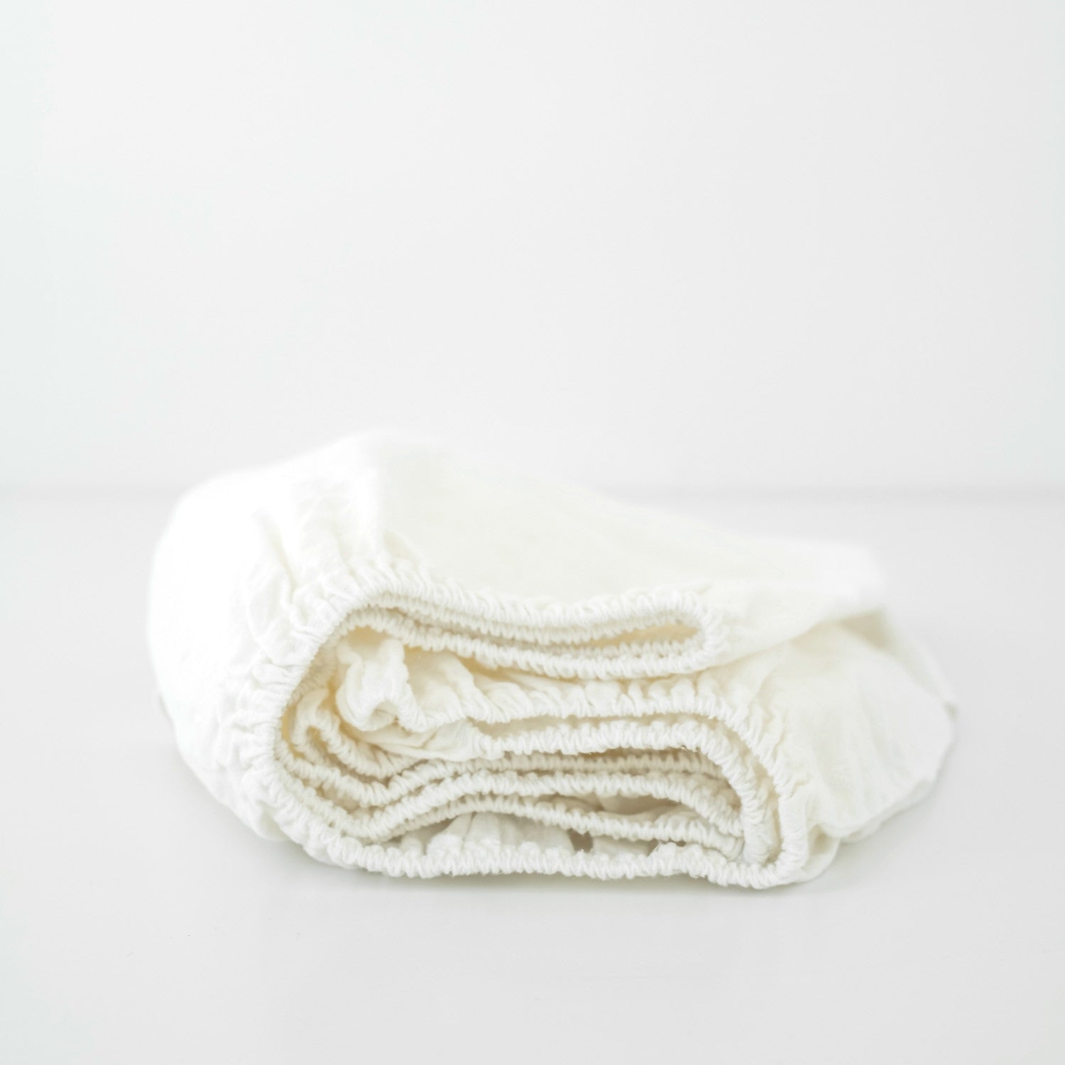 White Linen Fitted Sheet for Kids