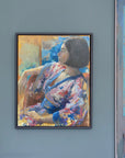 Kimono Framed Canvas Print
