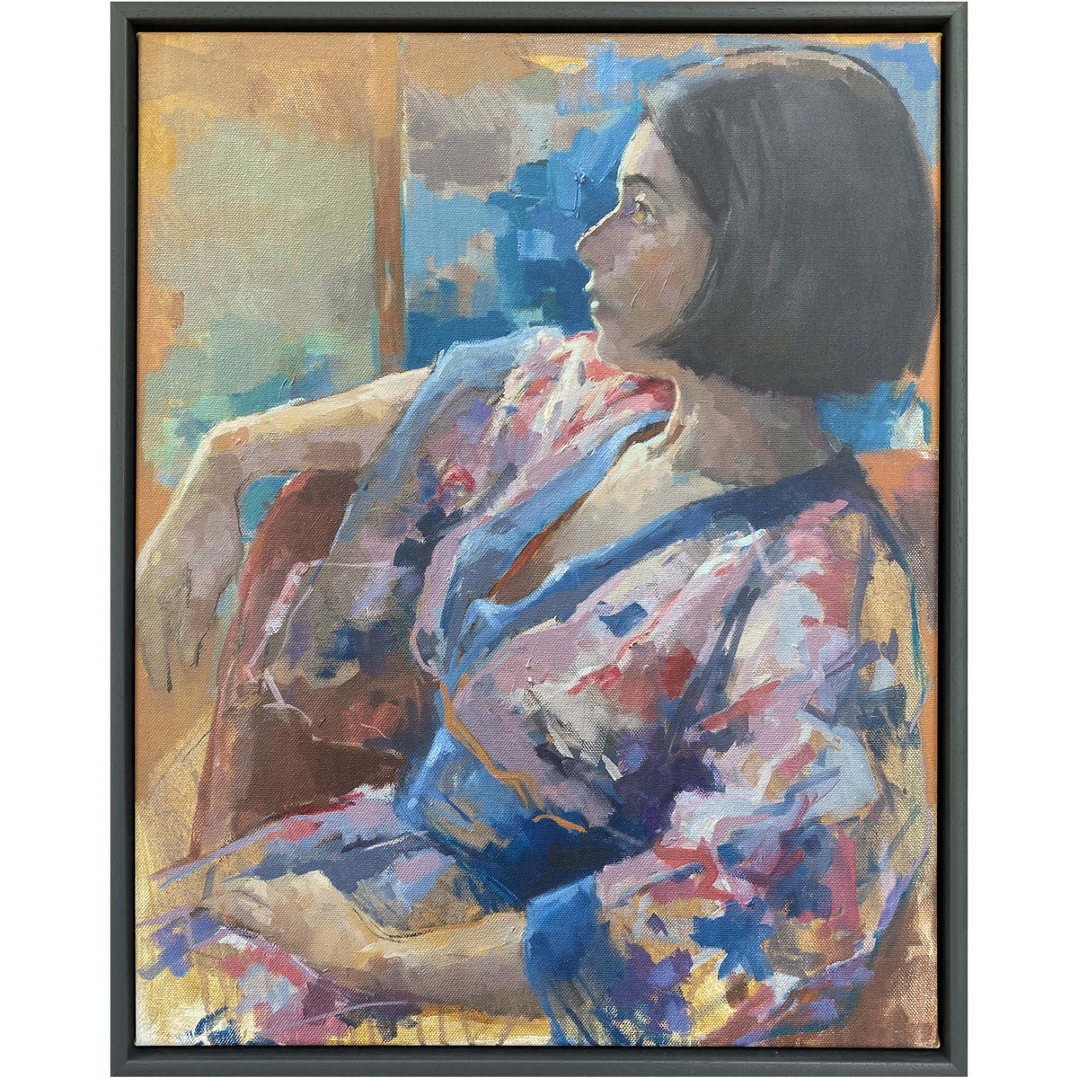 Kimono Framed Canvas Print - Medium