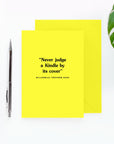 Never Judge A Kindle By Its Cover Card