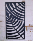 Kireta Metal Black Wall Art Leaf Design