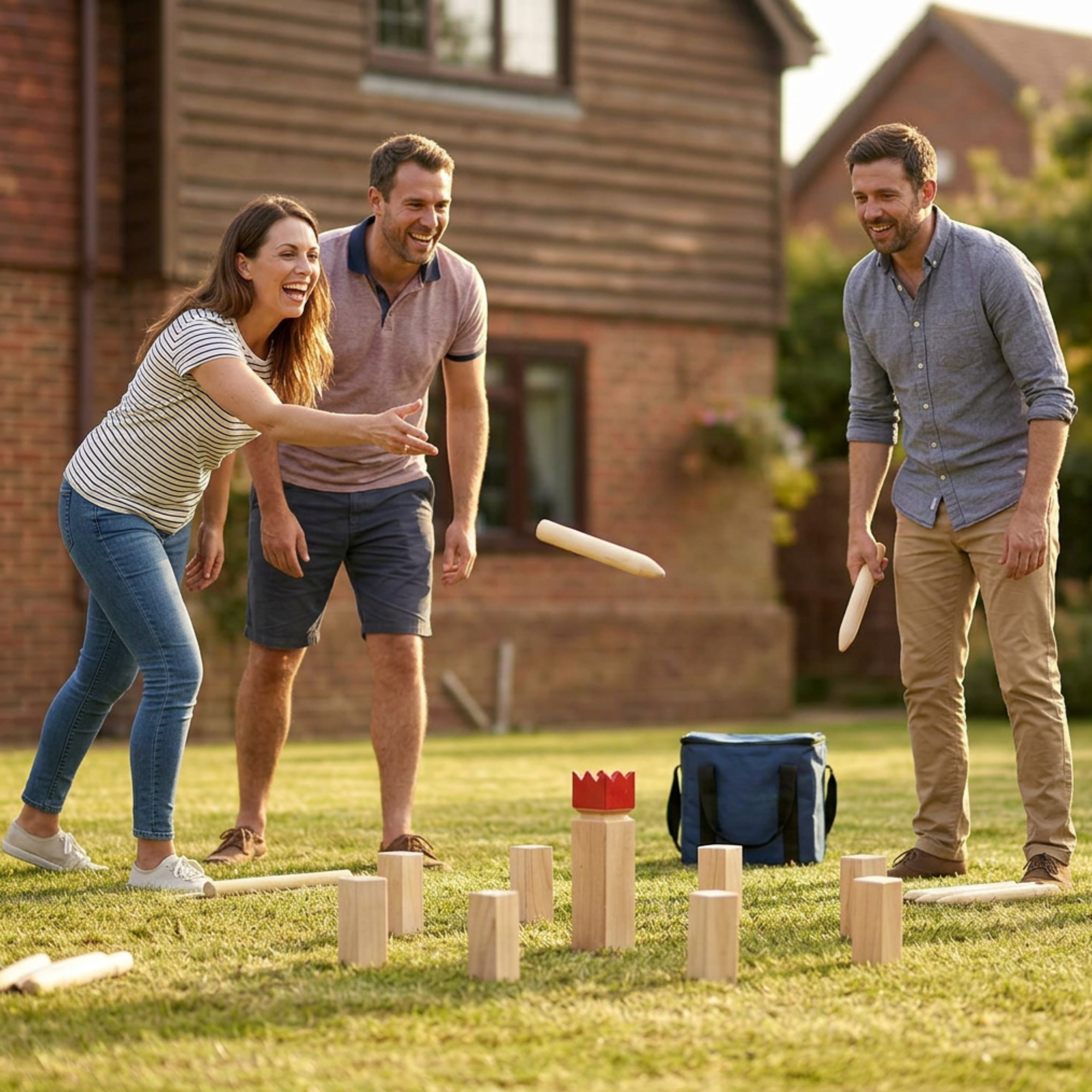 Scandinavian Chess Kubb Game - For Indoor &amp; Outdoor Play