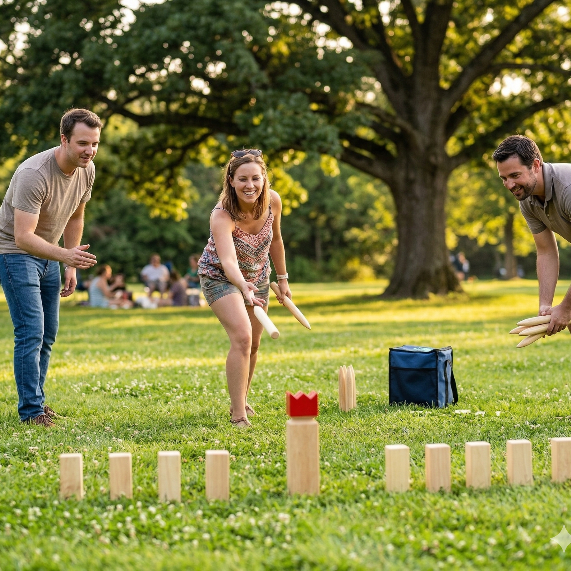 Scandinavian Chess Kubb Game - For Indoor &amp; Outdoor Play