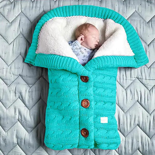 Baby Winter Warm Sleeping Bag - Cozy & Soft Knit for Infants & Toddlers by Baby Lamby at brixbailey.com