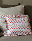 Pink Flower Cushion Cover