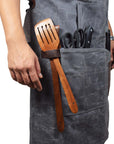 Fremont Leather Canvas Utility Apron for Work & Craft