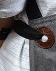 Fremont Leather Canvas Utility Apron for Work & Craft
