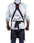 Fremont Leather Canvas Utility Apron for Work & Craft