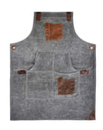 Fremont Leather Canvas Utility Apron for Work & Craft