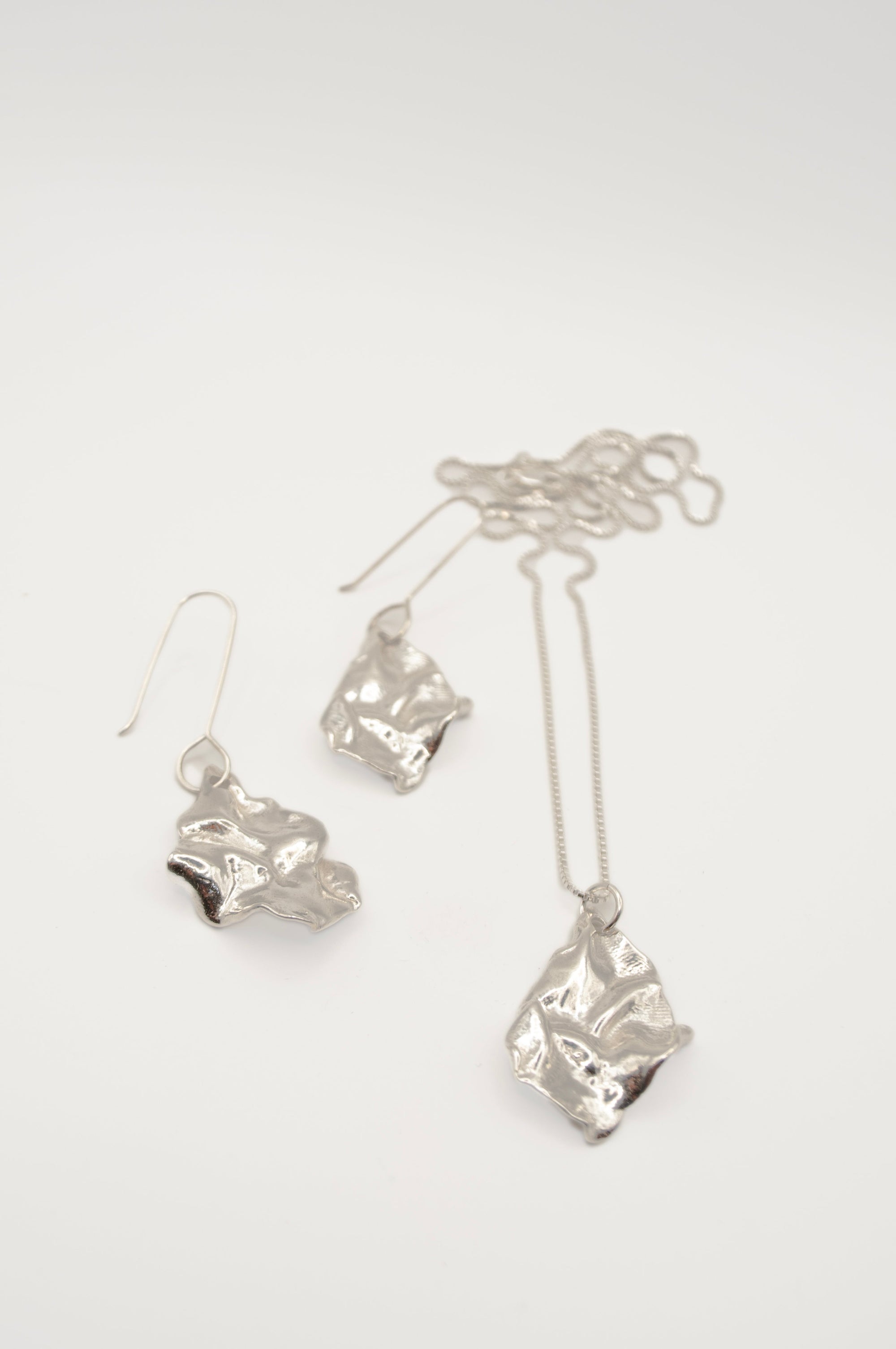 Laver Seaweed Earrings in Brass or Sterling Silver