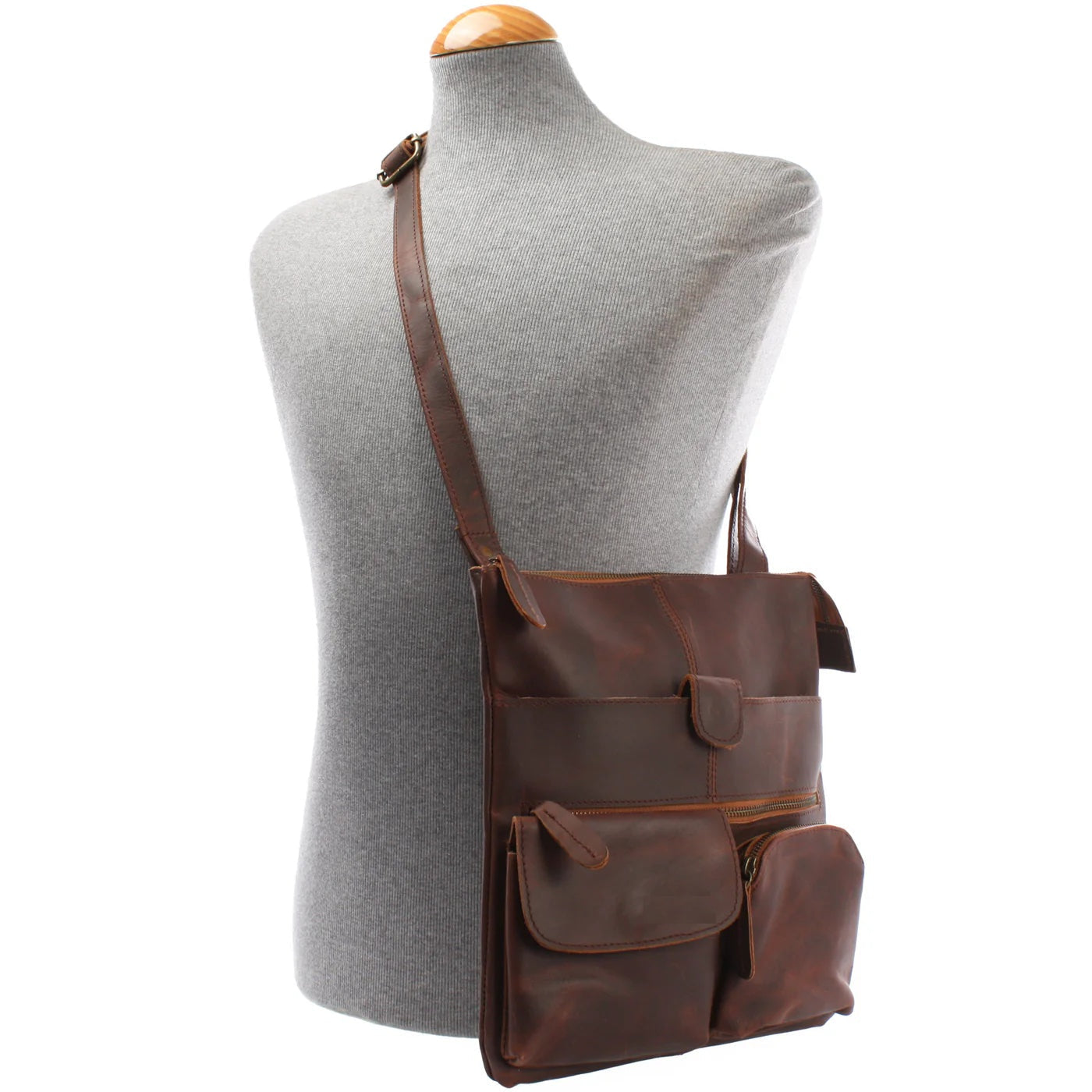 Cowhide Leather Crossbody Bag