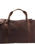 Suede & Leather Weekender Travel Bag - Unisex, Durable & Spacious