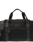 Suede & Leather Weekender Travel Bag - Unisex, Durable & Spacious