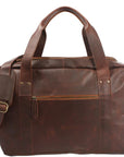 Suede & Leather Weekender Travel Bag - Unisex, Durable & Spacious
