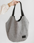 Striped Linen Tote Bag for Everyday Adventures
