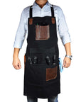 Turin Leather Canvas Apron – Durable & Water-Resistant