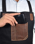 Turin Leather Canvas Apron – Durable & Water-Resistant