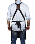 Turin Leather Canvas Apron – Durable & Water-Resistant