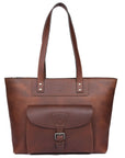 Voyager Leather Tote Bag – Premium Full Grain Cow Leather