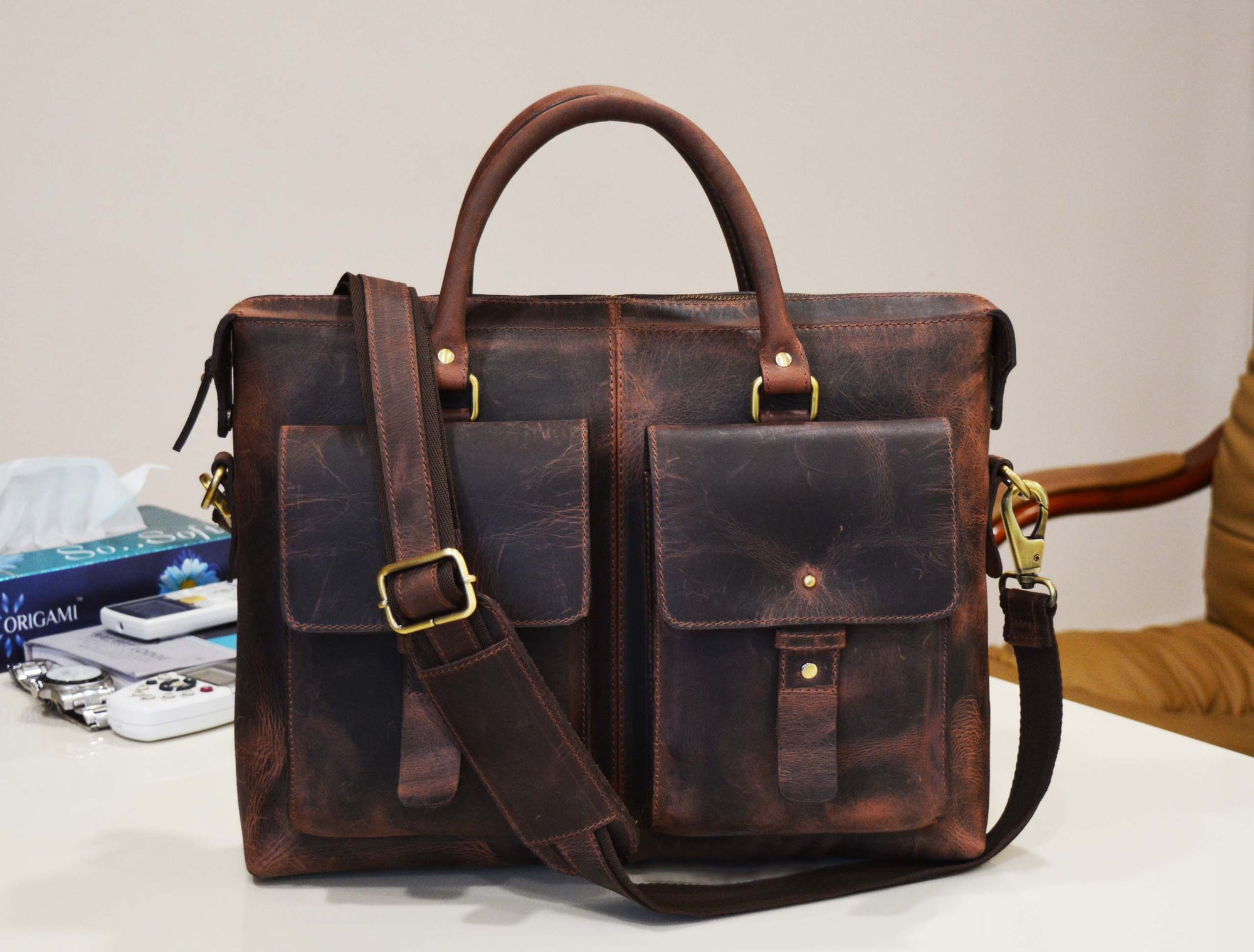 Berkeley Leather Portfolio Bag